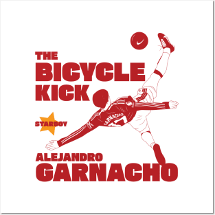 The Bicycle Kick, Alejandro Garnacho Posters and Art